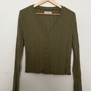 Lucky Brand Sage Green long sleeve top